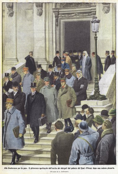 À la conférence pour la paix - Achille Beltrame